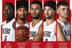 客战快船！杨瀚森替补！开拓者首发：霍勒迪领衔 克林根先发中锋