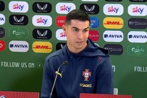 领到国家队首红！C罗赛前：希望别嘘我太多 我发誓会努力做乖孩子