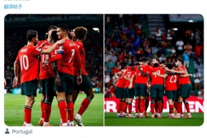 停赛缺席，C罗社媒为队友加油：我们团结一心，为葡萄牙而战！